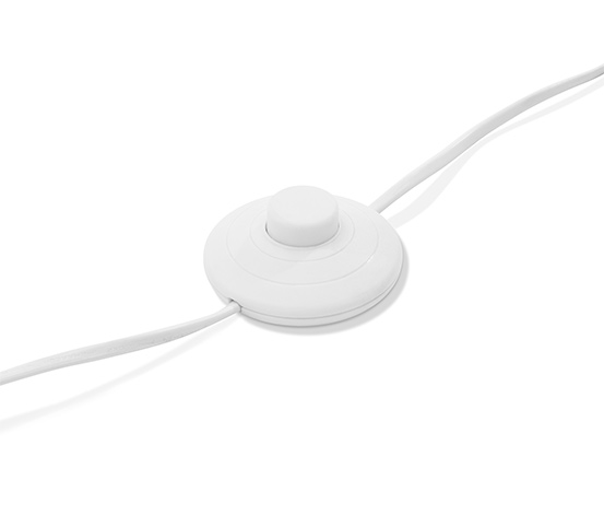 Stehleuchte aus Metall, weiß