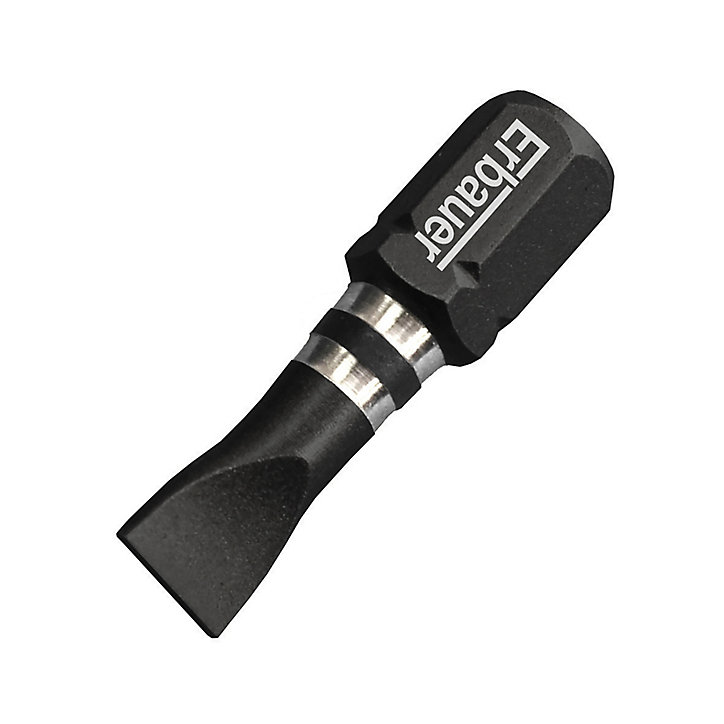 Embout de vissage plat SL 6.5 25 mm Erbauer - 3 pièces