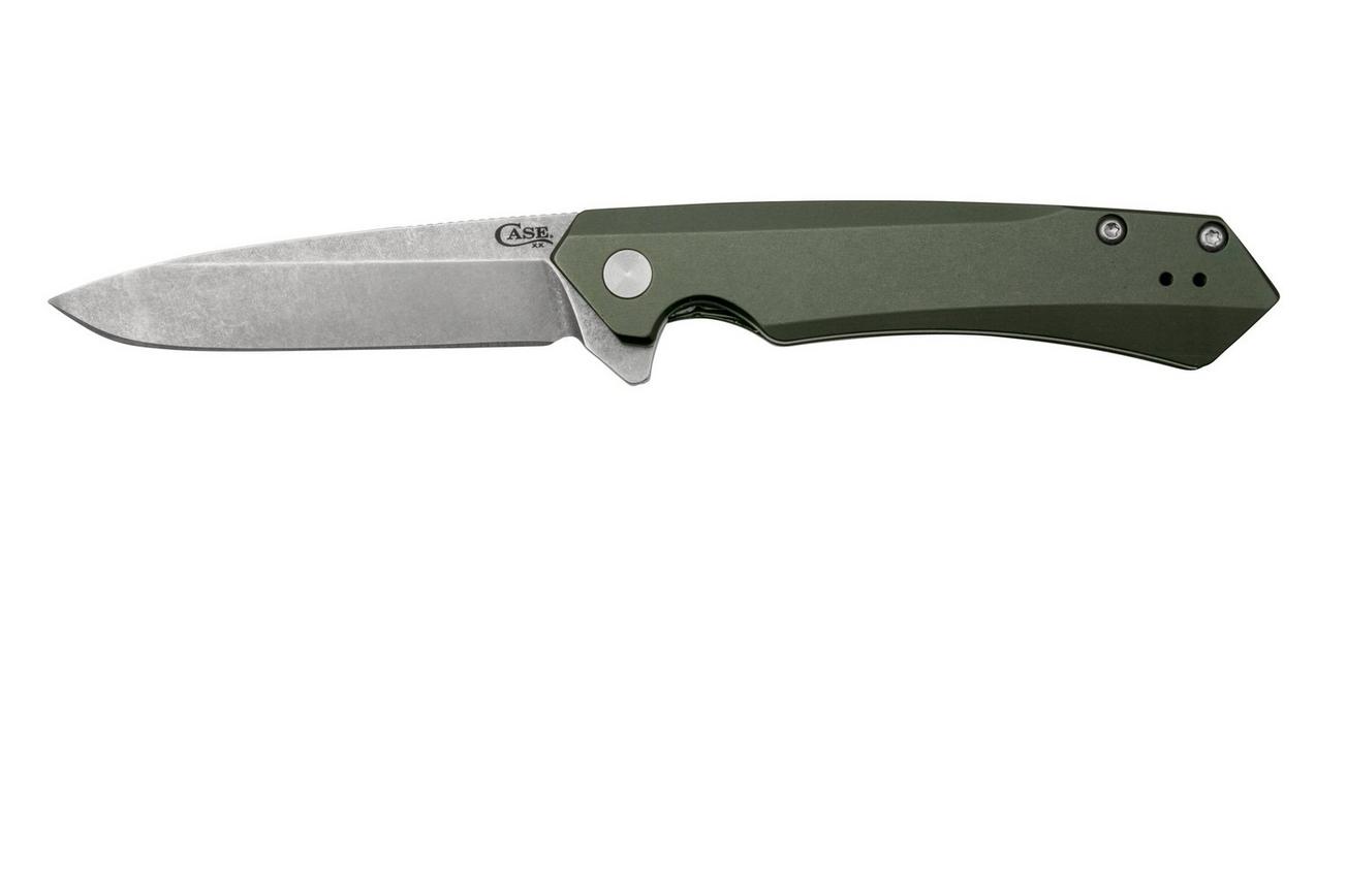 Case Kinzua Spearpoint, OD Green Anodized Aluminum, S35VN, 64659 zakmes
