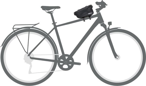 TOPTUBE-BAG Oberrohrtasche  black matt  1.5 L