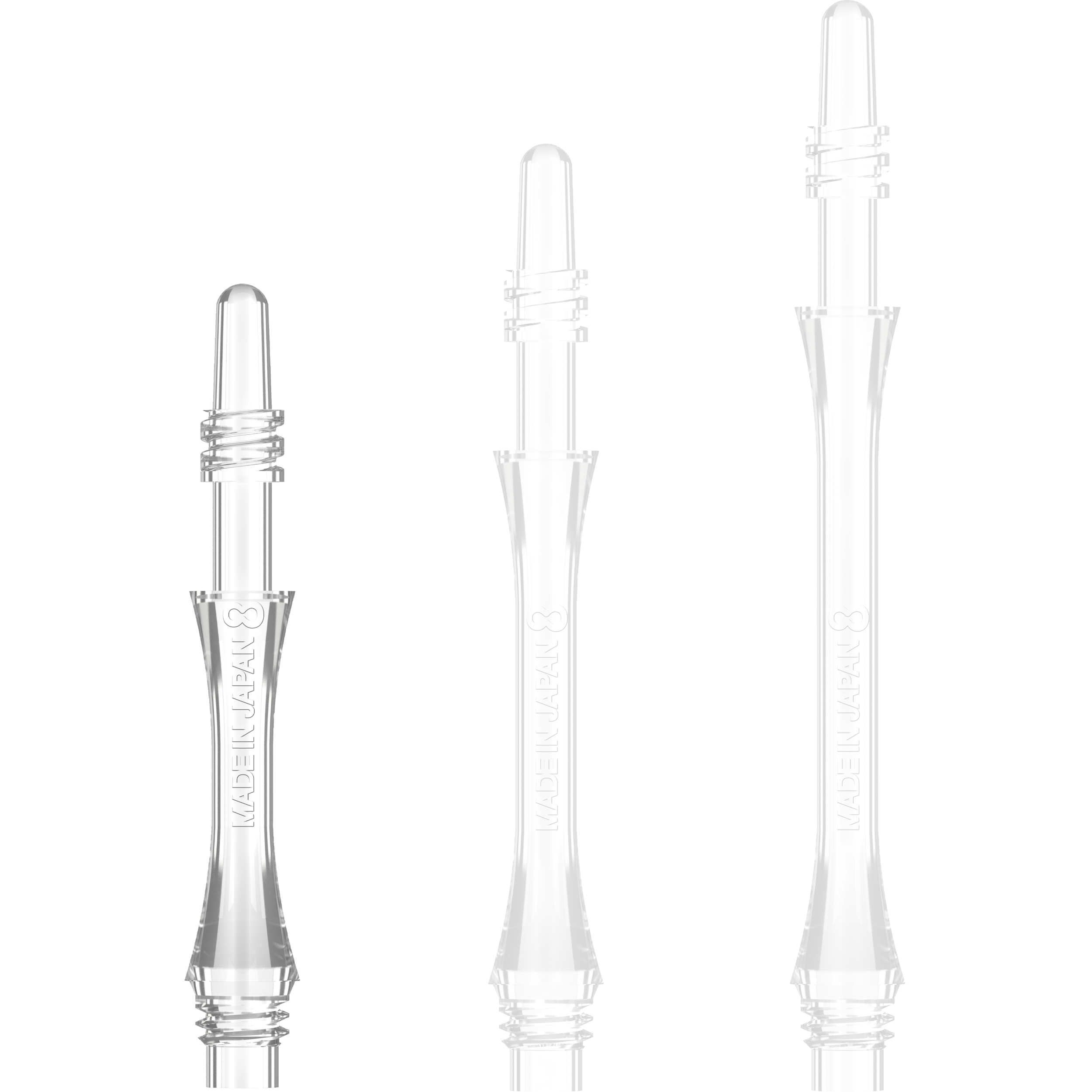 8 Flight - Slim Spin Shaft - Transparent