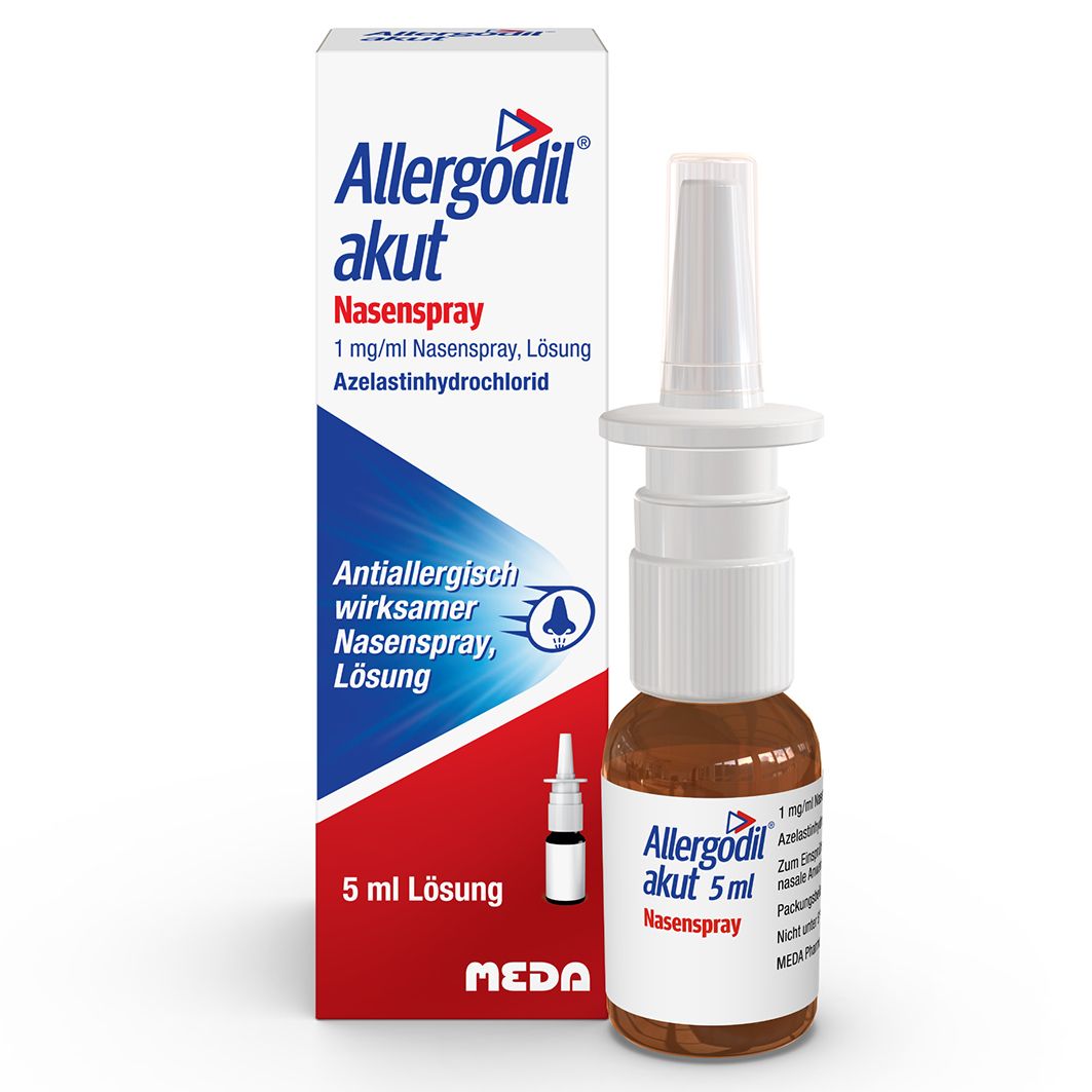 Allergodil® akut Nasenspray: Azelastin Spray gegen Heuschnupfen & nicht-saisonale allergische Rhinitis