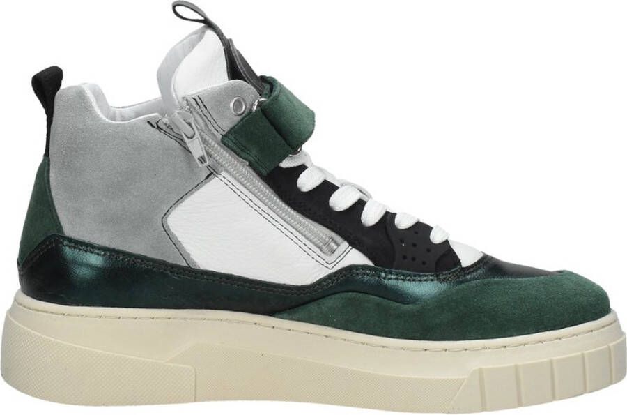 Red-Rag Red Rag 71538 Hoge sneakers Leren Sneaker Dames Groen