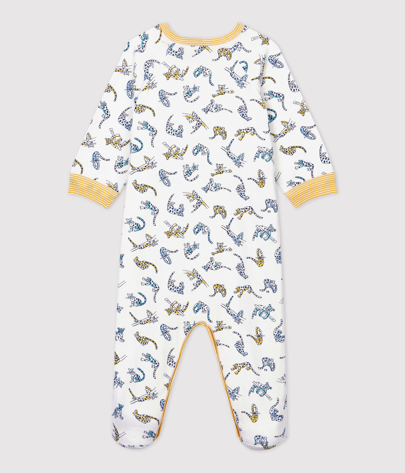 Dors-bien bébé imprimé panthères en coton