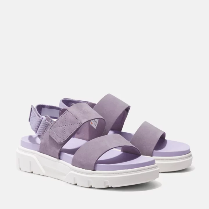 Sandale à double bride Greyfield pour femme en violet