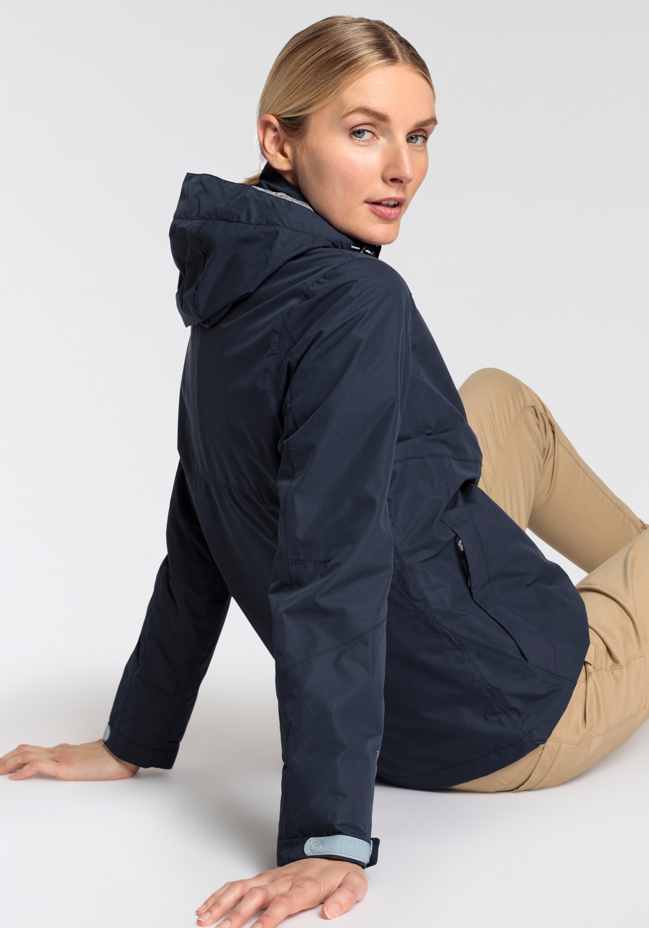 Killtec Regenjacke mit Kapuze Wasser- & winddicht & leicht & abzippbarer Kapuze