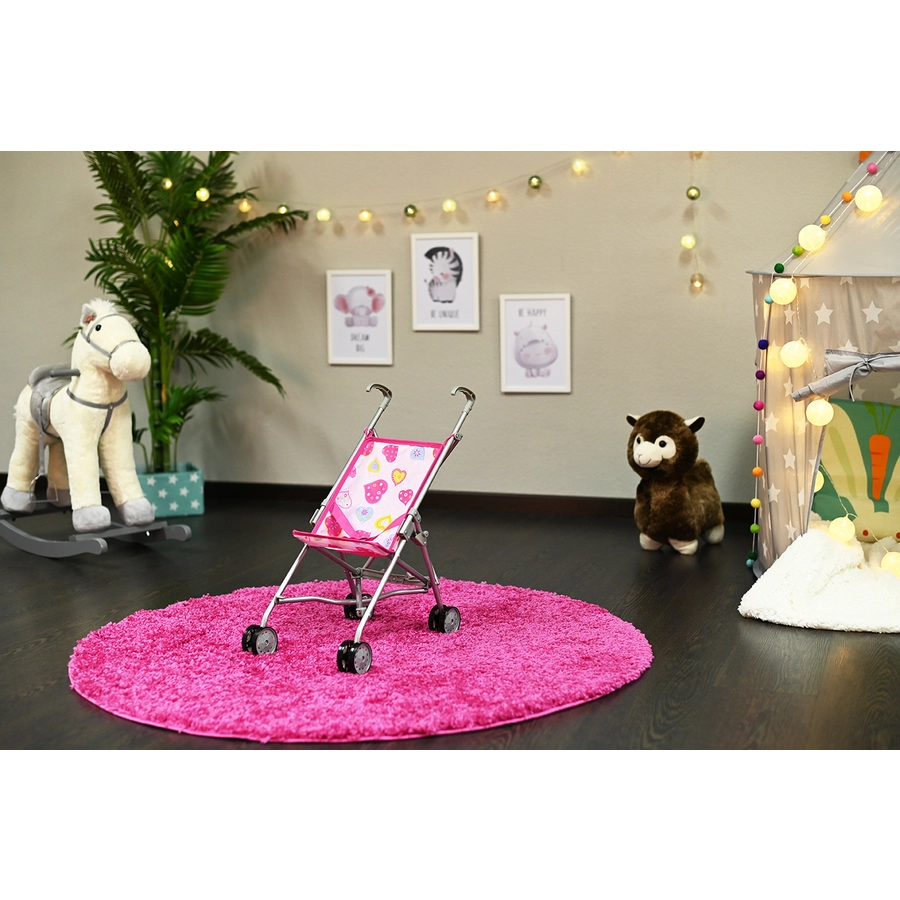 knorr toys®Puppenbuggy Sim - colorful hearts