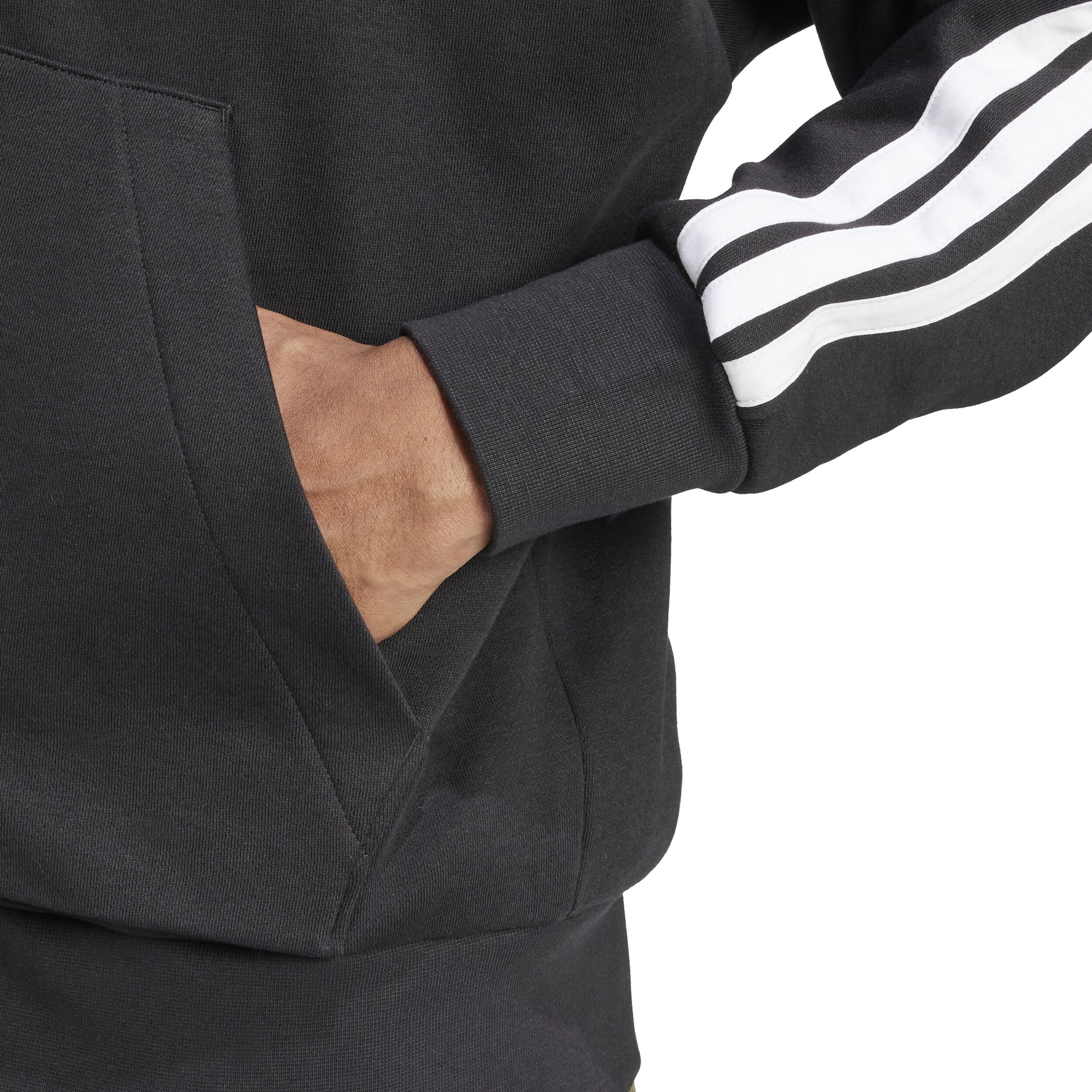 adidas Essentials 3 Stripes Gilet En Coton Hommes - Noir , Blanc