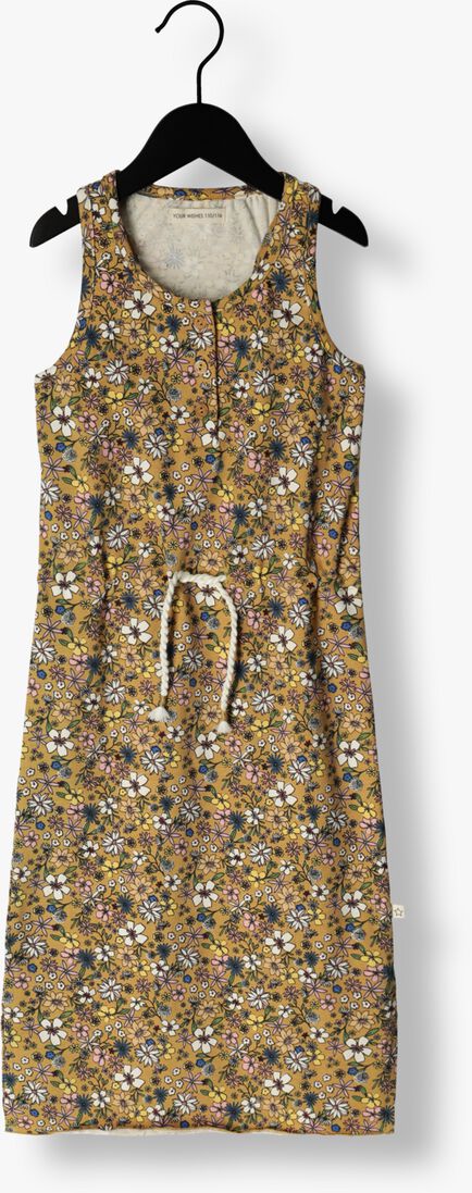 YOUR WISHES bruine your wishes midi jurk adriel fleurs