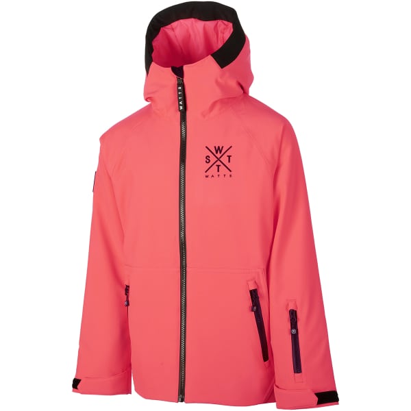 Veste de ski WATTS ARROW JR FLUO PINK/BLACK
