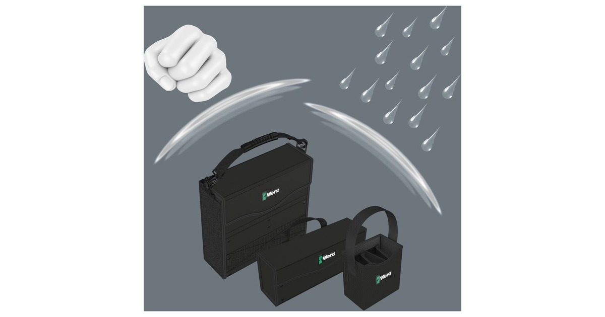 Wera2go 2 tas  (Zwart)