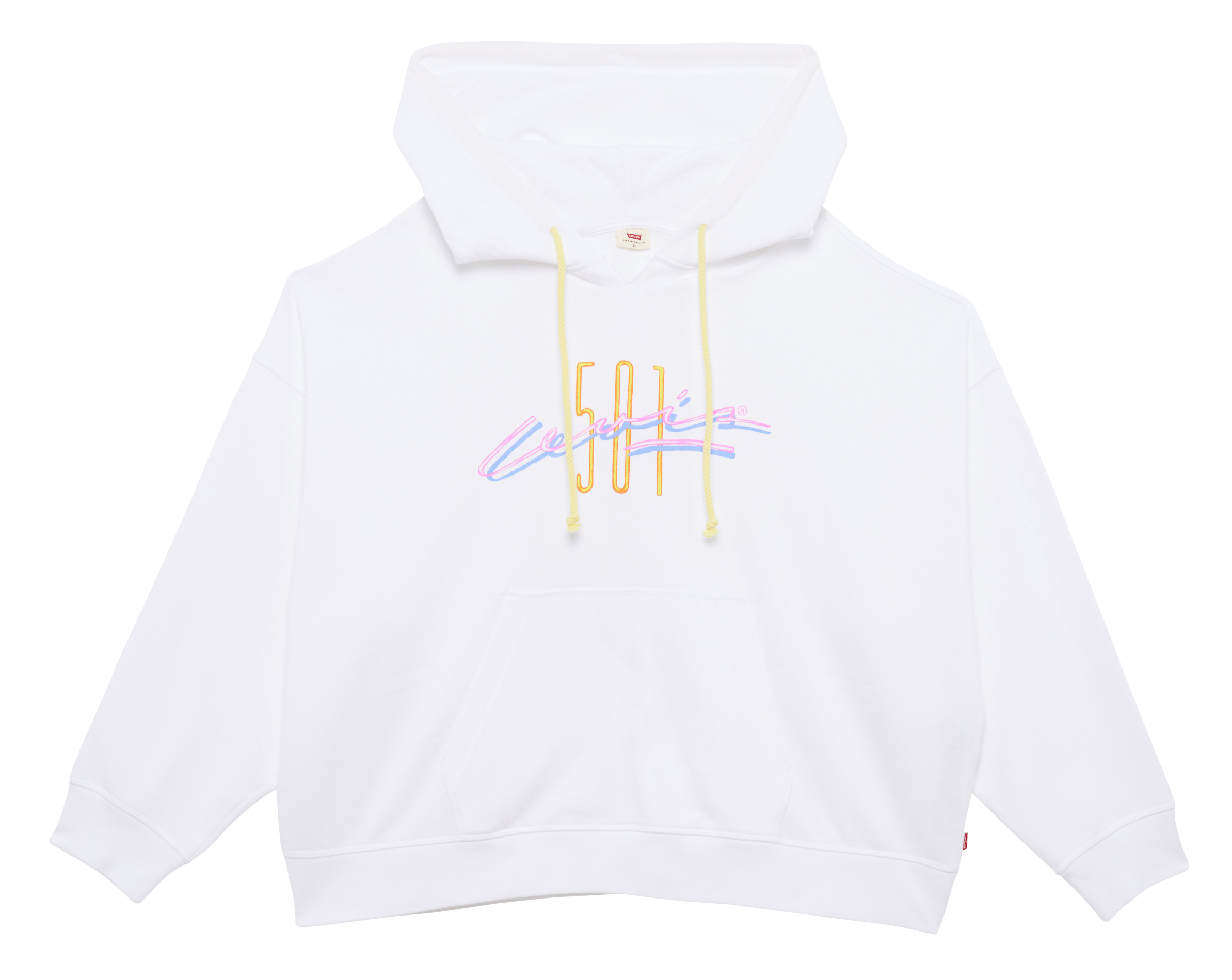 PL GR AUTHENTIC HOODIE - Sweat sérigraphié en coton mélangé| Blanc