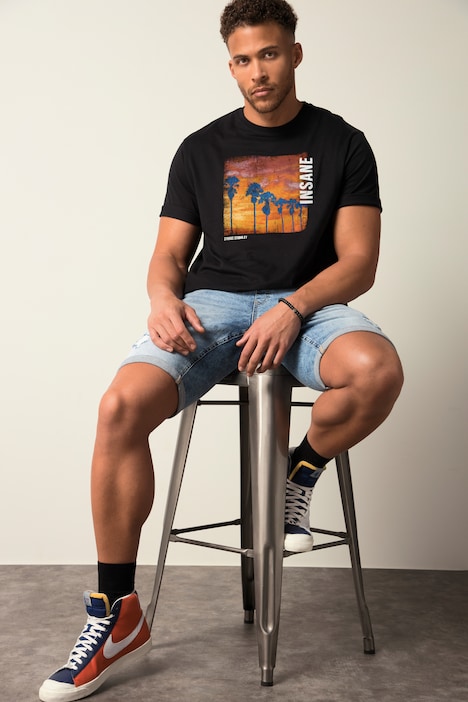 STHUGE T-Shirt, Halbarm, Print, Rundhals, bis 8 XL