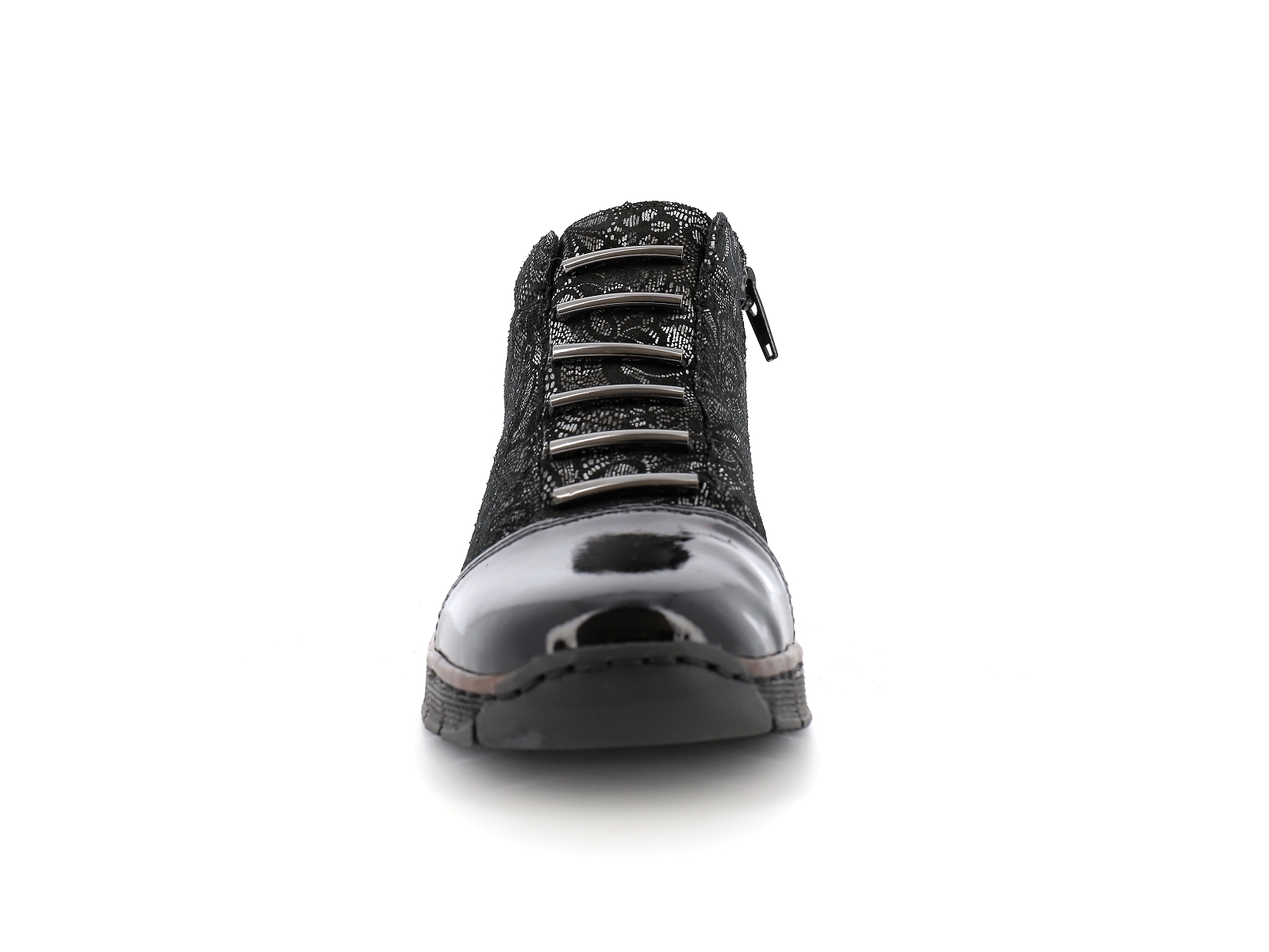 Rieker-53778 Synthétique Noir