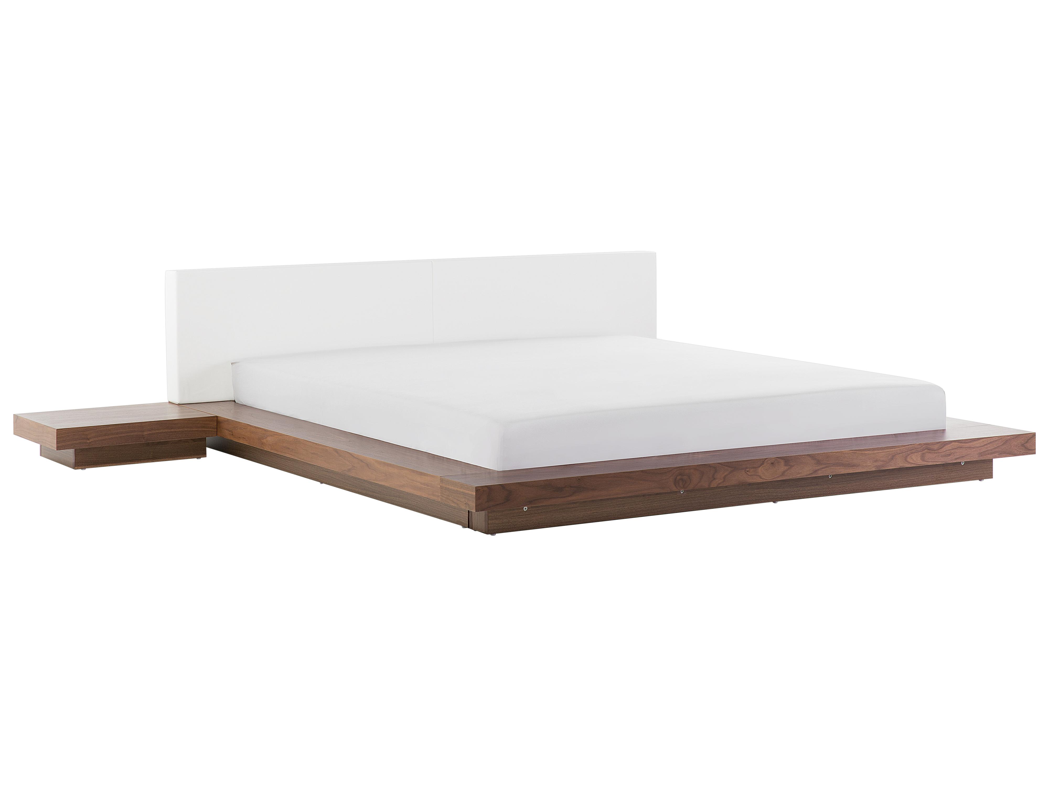 Bed ZEN 180 x 200 cm Bruin essenhout