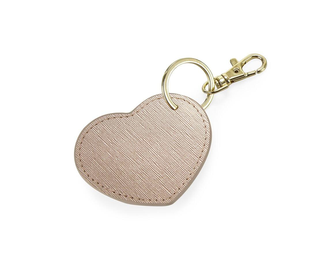 BAG BASE BG746 - Porte-Clés Cœur Élégant en Similicuir
