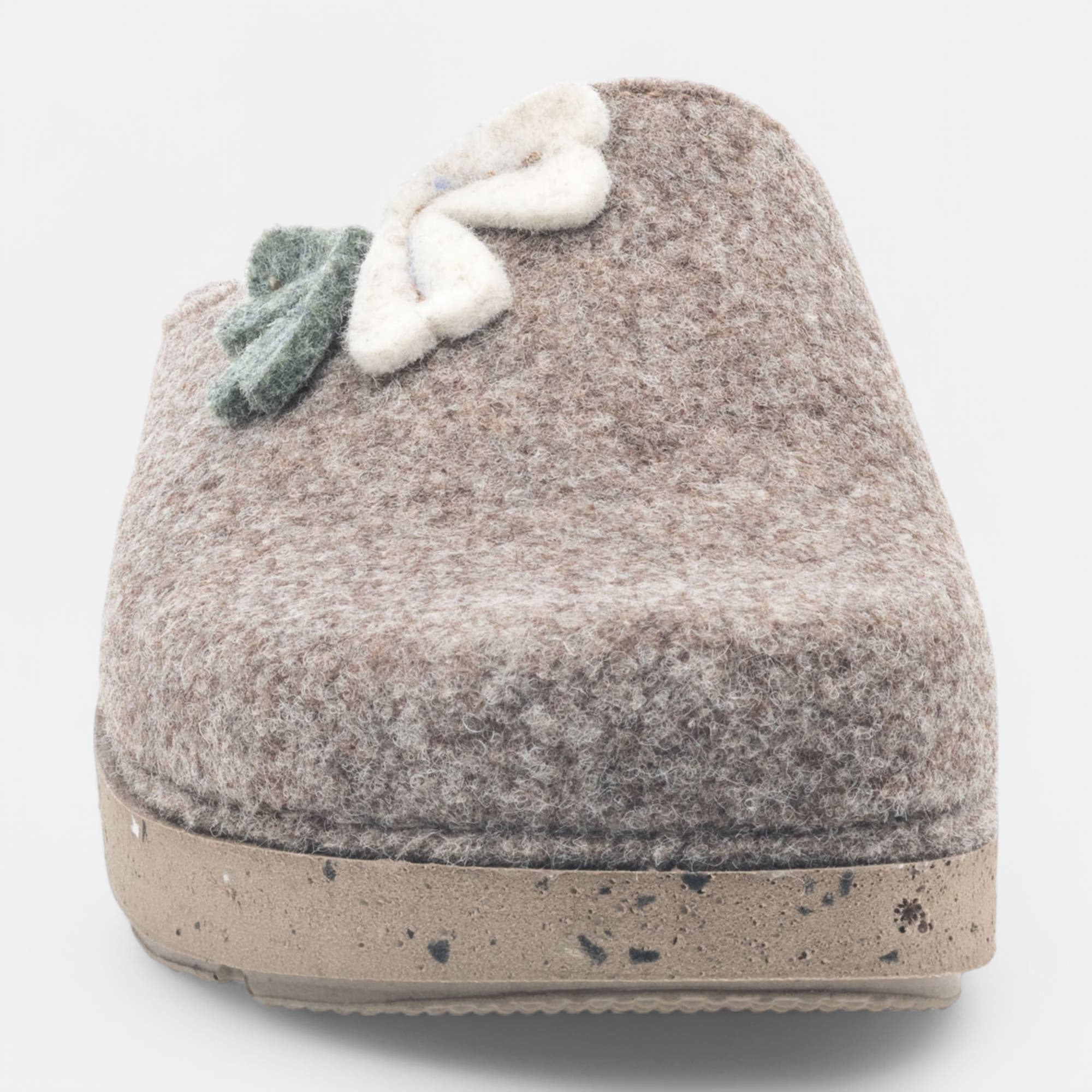 Pantoufles mules Femme beige