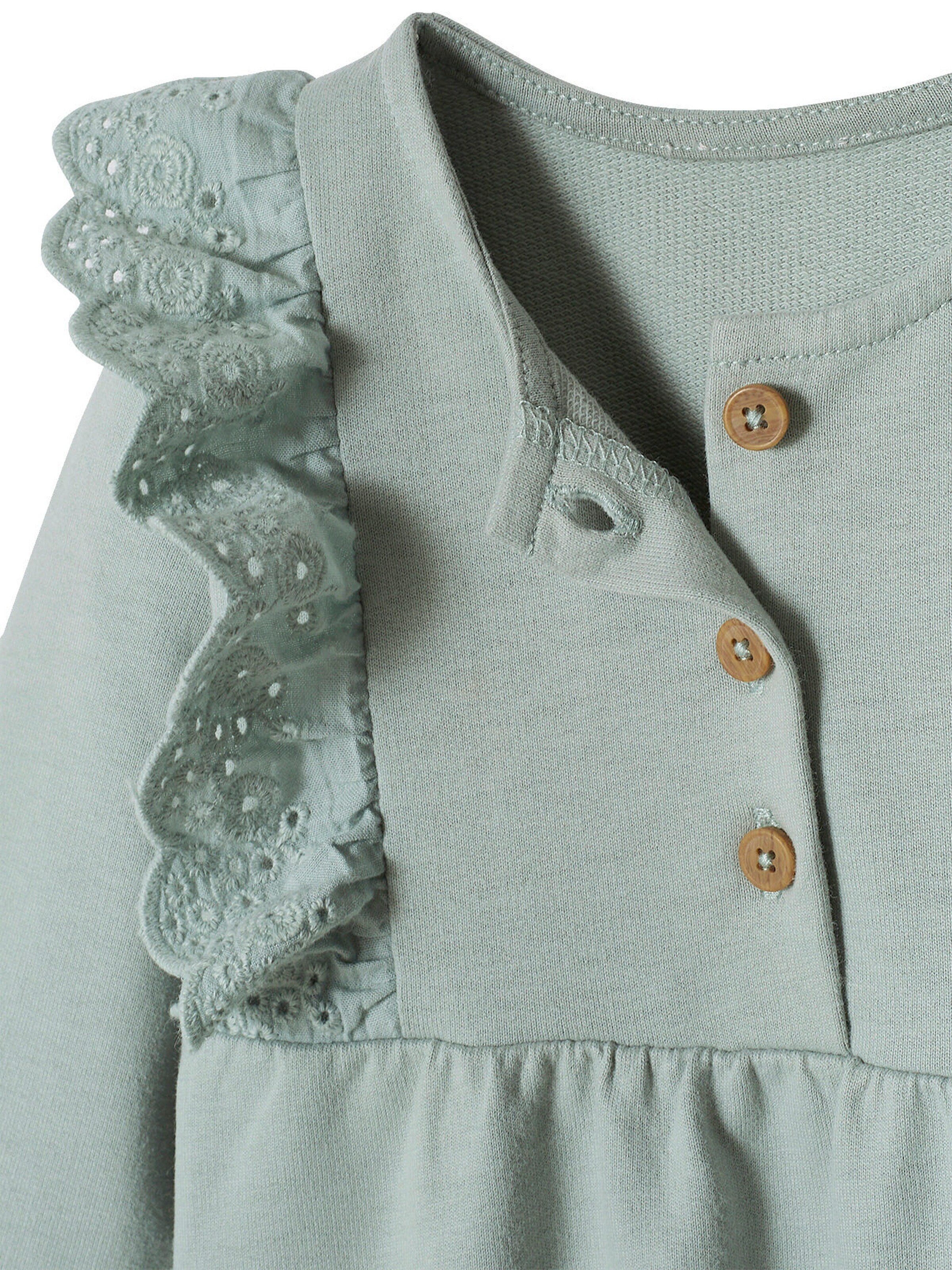 Vertbaudet Mädchen Baby Kleid graublau