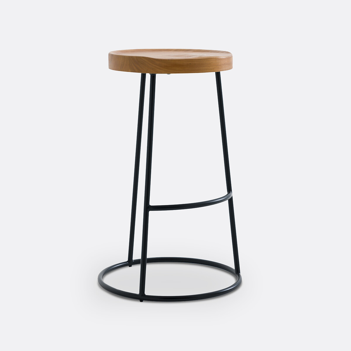 LA REDOUTE INTERIEURS<br>Banco alto em madeira de olmo Alt.66 cm, Iska