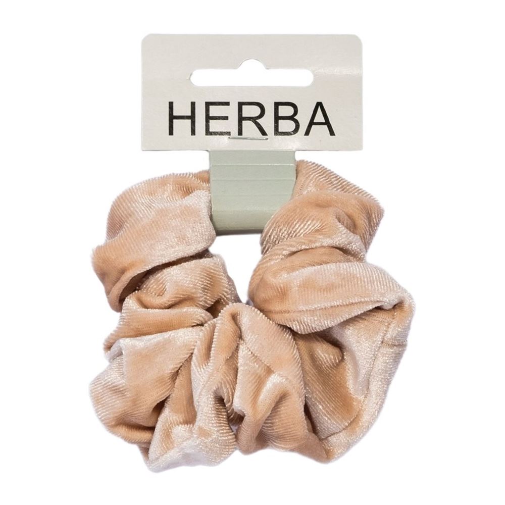 HERBA Scunci<br>1 Stück, 11cm, Samt beige