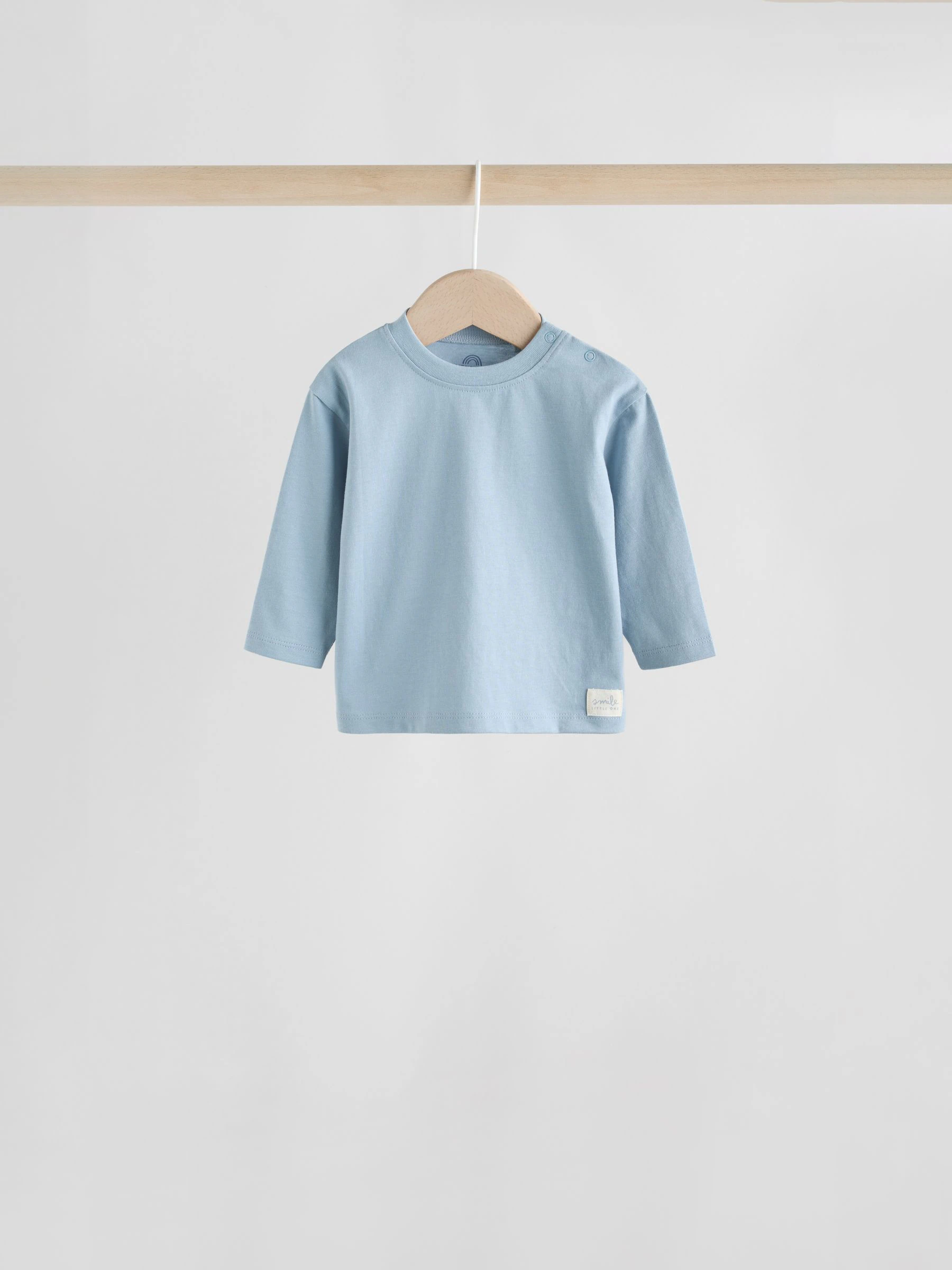 Blauw - Baby T-shirts met lange mouwen 4 stuks (0mnd-2jr)