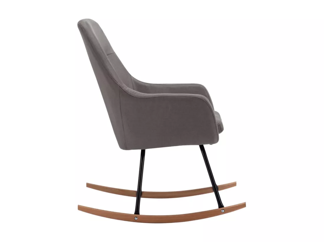 Chaise à bascule Gris clair Tissu