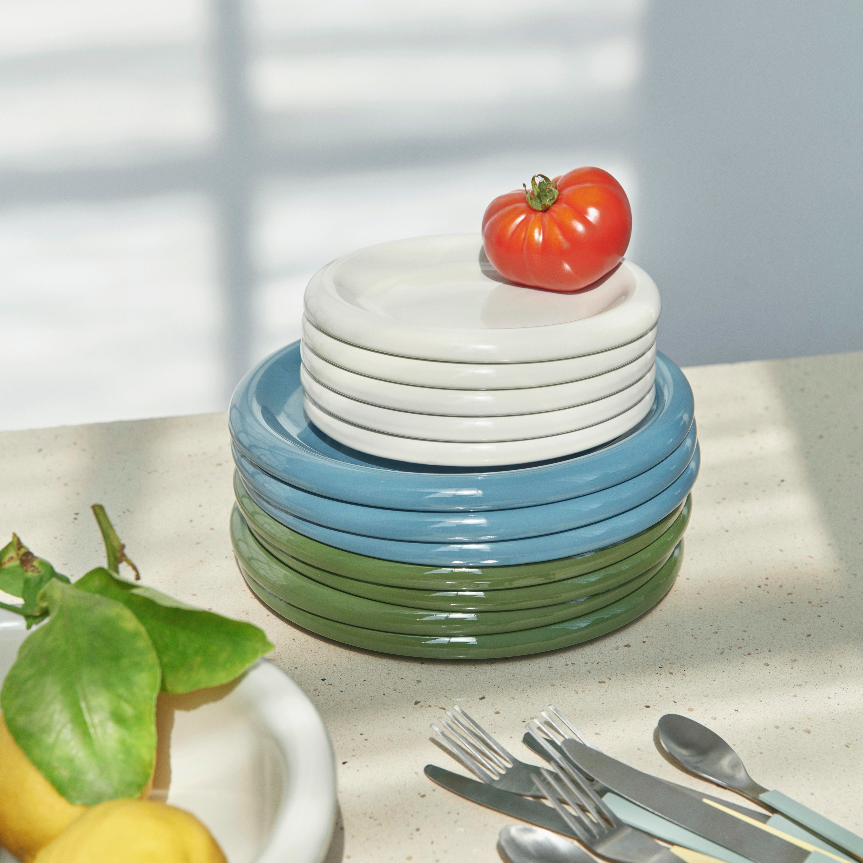 HAY Barro Dinerborden Ã 24 cm - Set van 2 - Groen