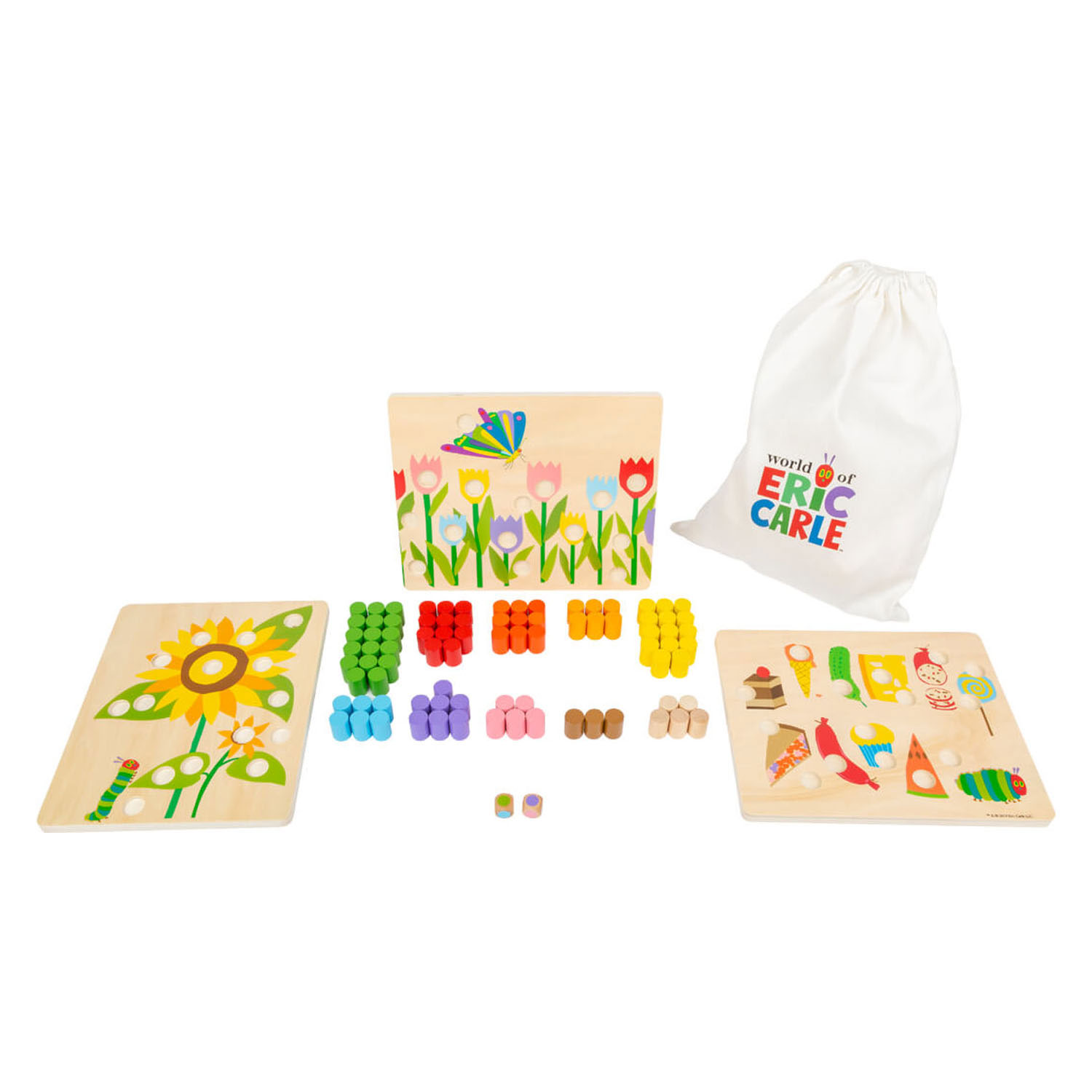 Small Foot-Rupsje Nooitgenoeg Houten Kleurenspel