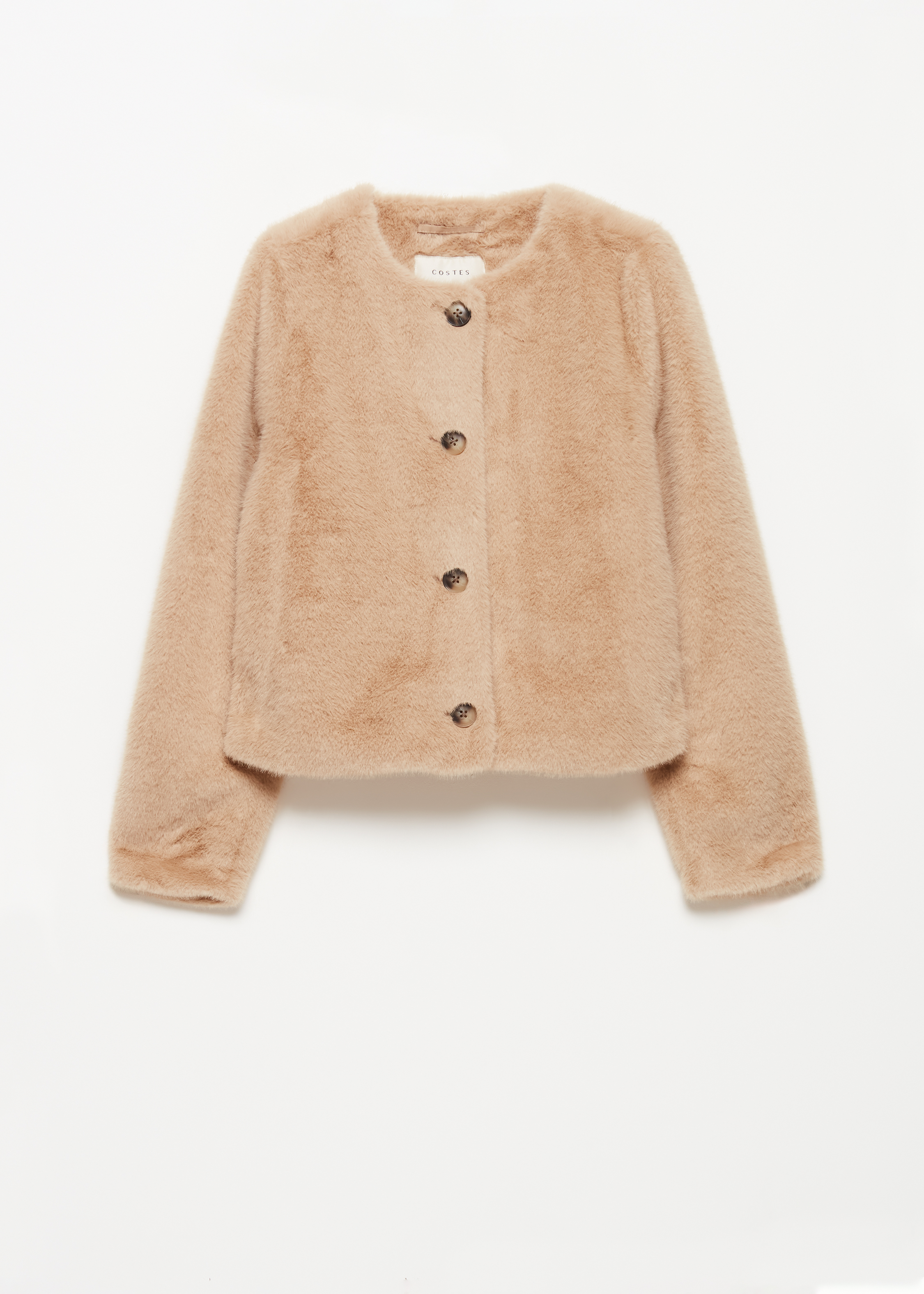 Faux fur jas