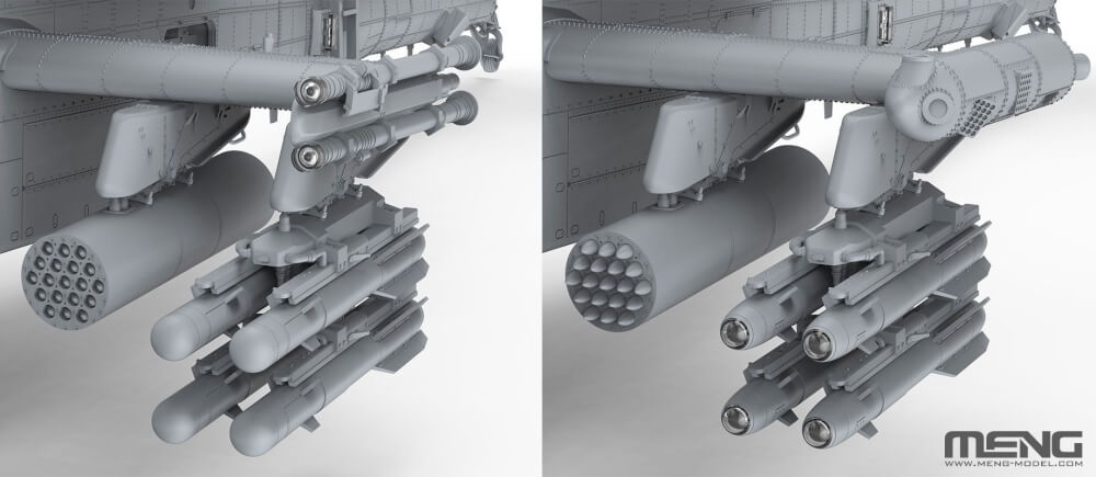 MENG 1/35 AH-64D Apache. Plastikmodellbausatz eines US-amerikanischen Kampfhubschraubers.