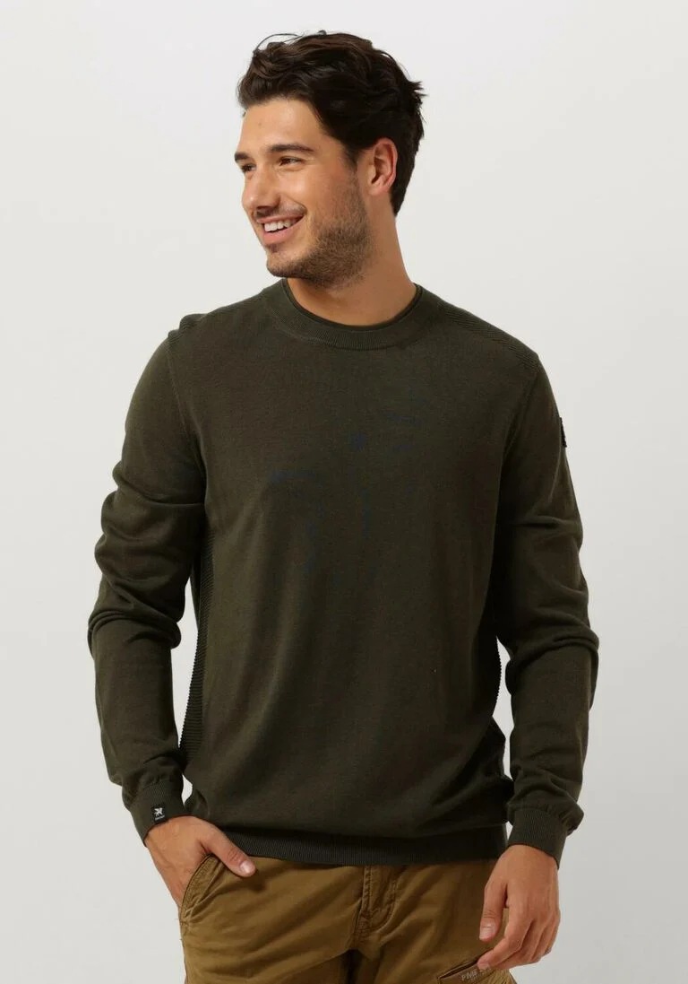 VANGUARD groene vanguard trui crewneck cotton modal