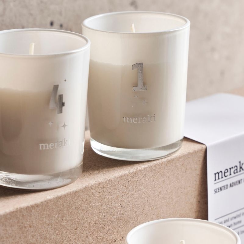 Meraki Scented Advent Candles - Frozen Meadow
