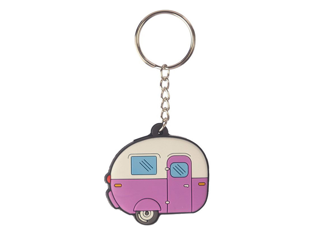 Home is Where You Park It caravan paars sleutelhanger