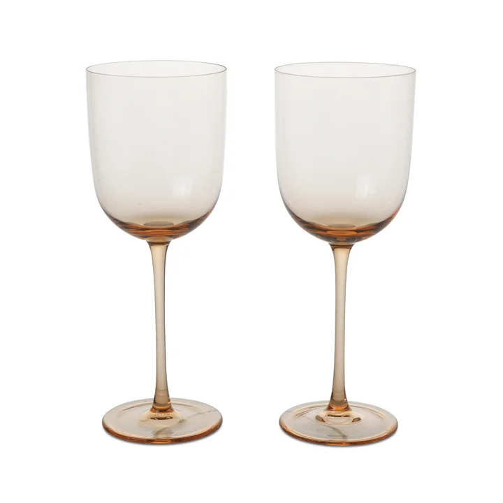 Ferm Living - Host Rotweinglas, blush (2er-Set)