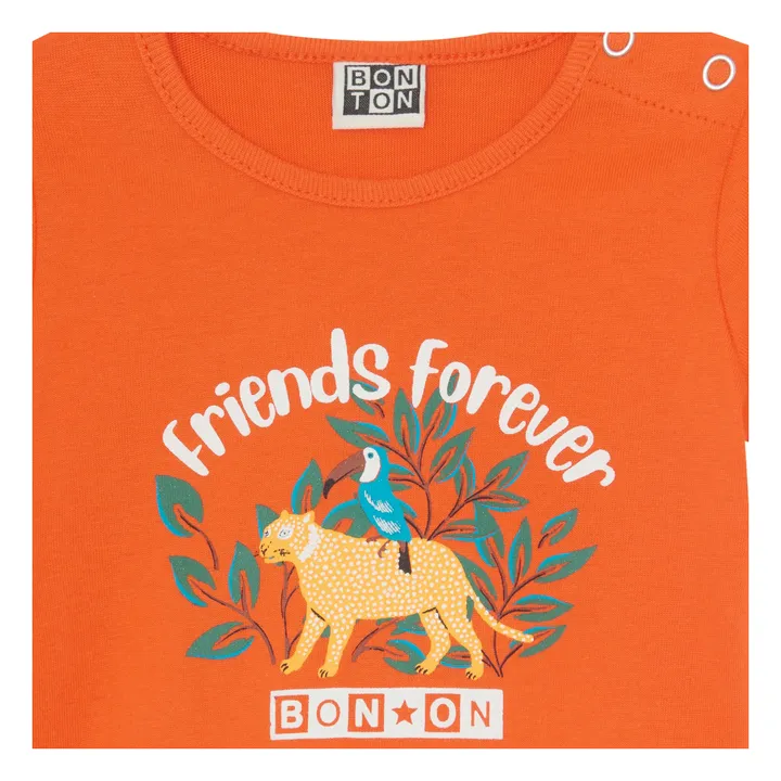 Bonton T-Shirt Tuba Coton Bio | Orange