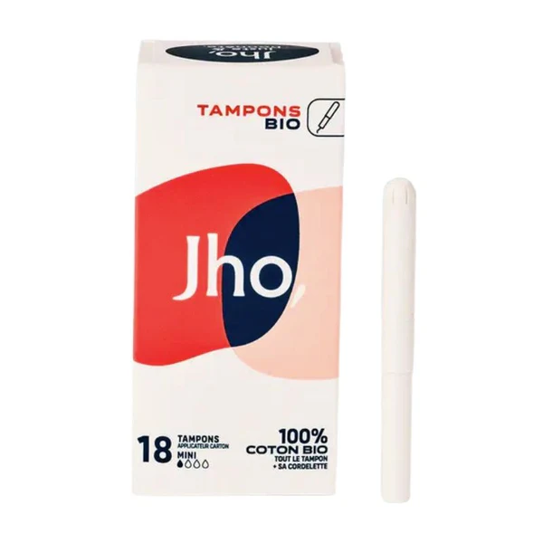 Jho Tampons avec applicateur mini Bio 16 tampons en coton bio par boîte