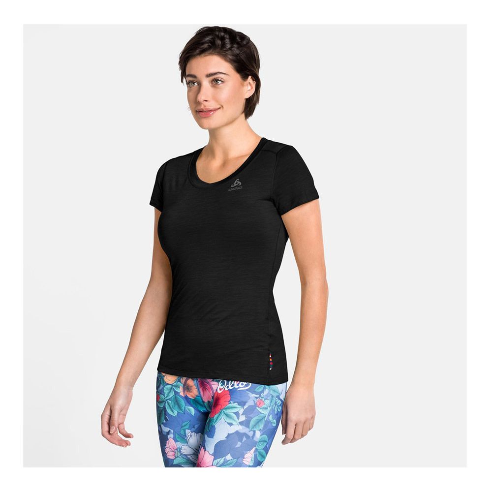 Odlo NATURAL + LIGHT SUW - Sous-couche Femme black