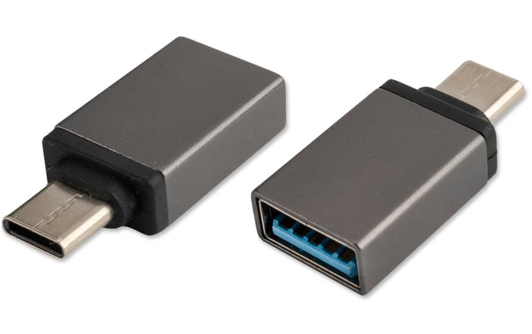 USB 3.0 Adapter 2-Set USB-C Stecker - USB-A BuchseZwei Passive Adapter mit USB-C-Stecker auf USB-A-Buchse