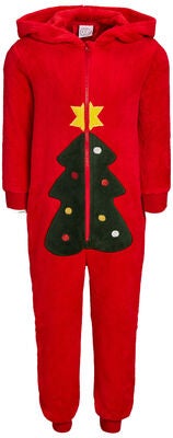 Luca & Lola Baby Albero Jumpsuit, Red Christmas