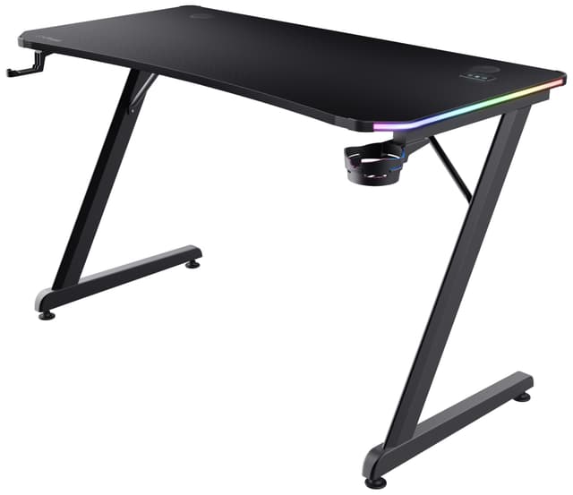 Trust GXT709 LUMINUS RGB gaming skrivebord (sort)