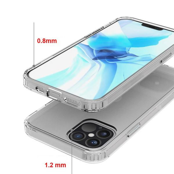 iPhone 13 Hybrid Hülle TPU Bumper   Acryl Rückseite Pankow (10799) - Transparent