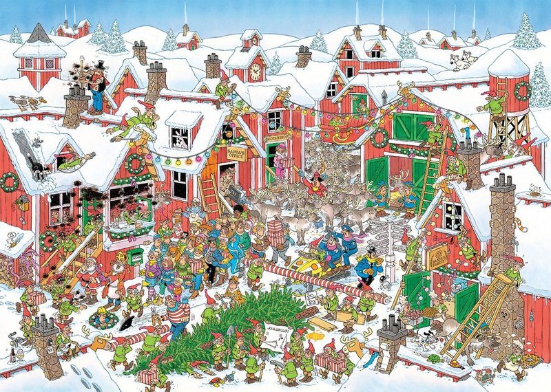 Jan van Haasteren - Het Dorp Van De Kerstman - Legpuzzel - 1000 Stukjes