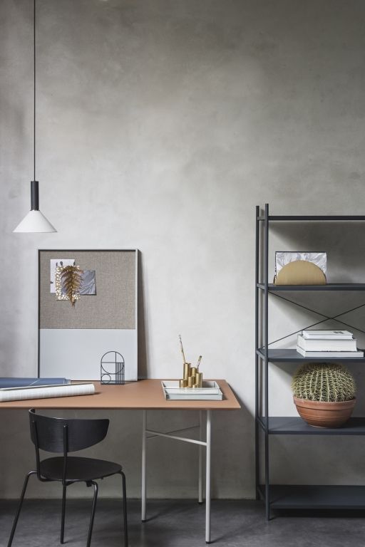 Ferm Living Herman stoel zwart, zwart onderstel