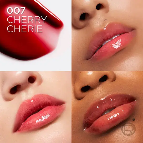 Óleo labial volumizador L'Oréal Paris Plump Ambition com ácido hialurônico, Cherry Cherie