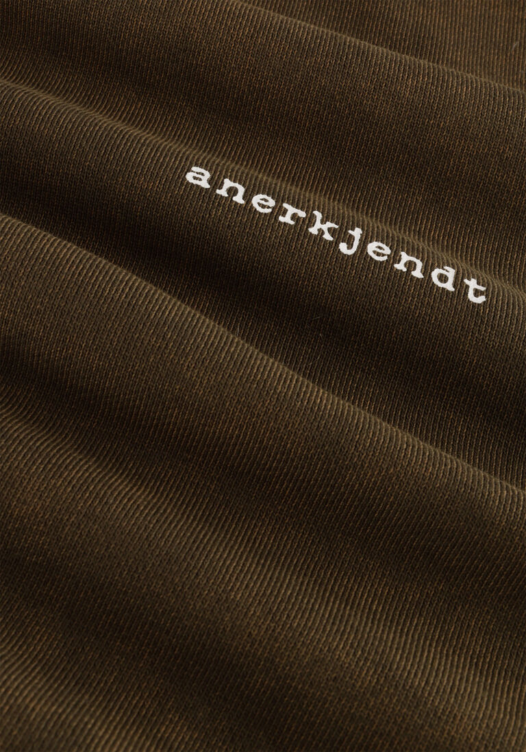 ANERKJENDT donkergroene anerkjendt trui akruben cotton crew sweat