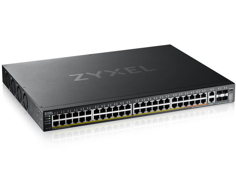 Zyxel PoE  Switch XGS2220-54HP 54 Port 48-Port GbE L3 Access PoE  Switch mit 6 10G Uplink (600 W)