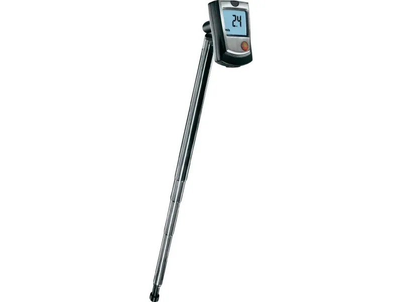 Testo 405, Lomme-/håndholdt, Hot-wire, Sort, Sølv, 0 - 10 m/s, m/s, -20 - 50 °C