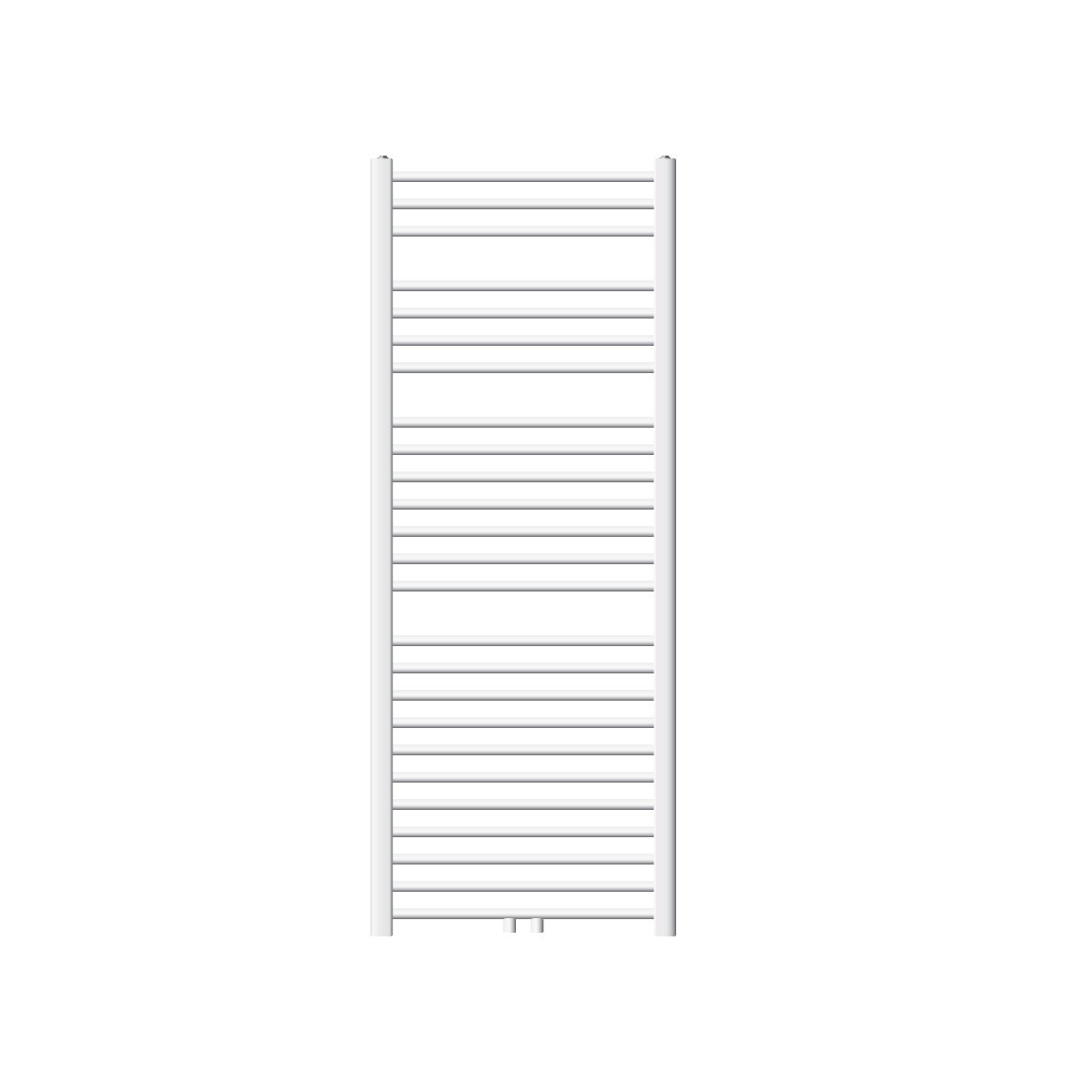 LuxeBath Sahara badkamerradiator, 600x1500 mm, wit, recht met middenaansluiting, designradiator, handdoekwarmer, handdoekdroger, handdoekradiator, handdoekradiator, badkamerverwarming