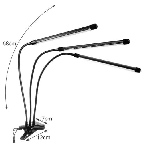 Lampe 20 LED 3stk for plantevekst Gardlov 19242
