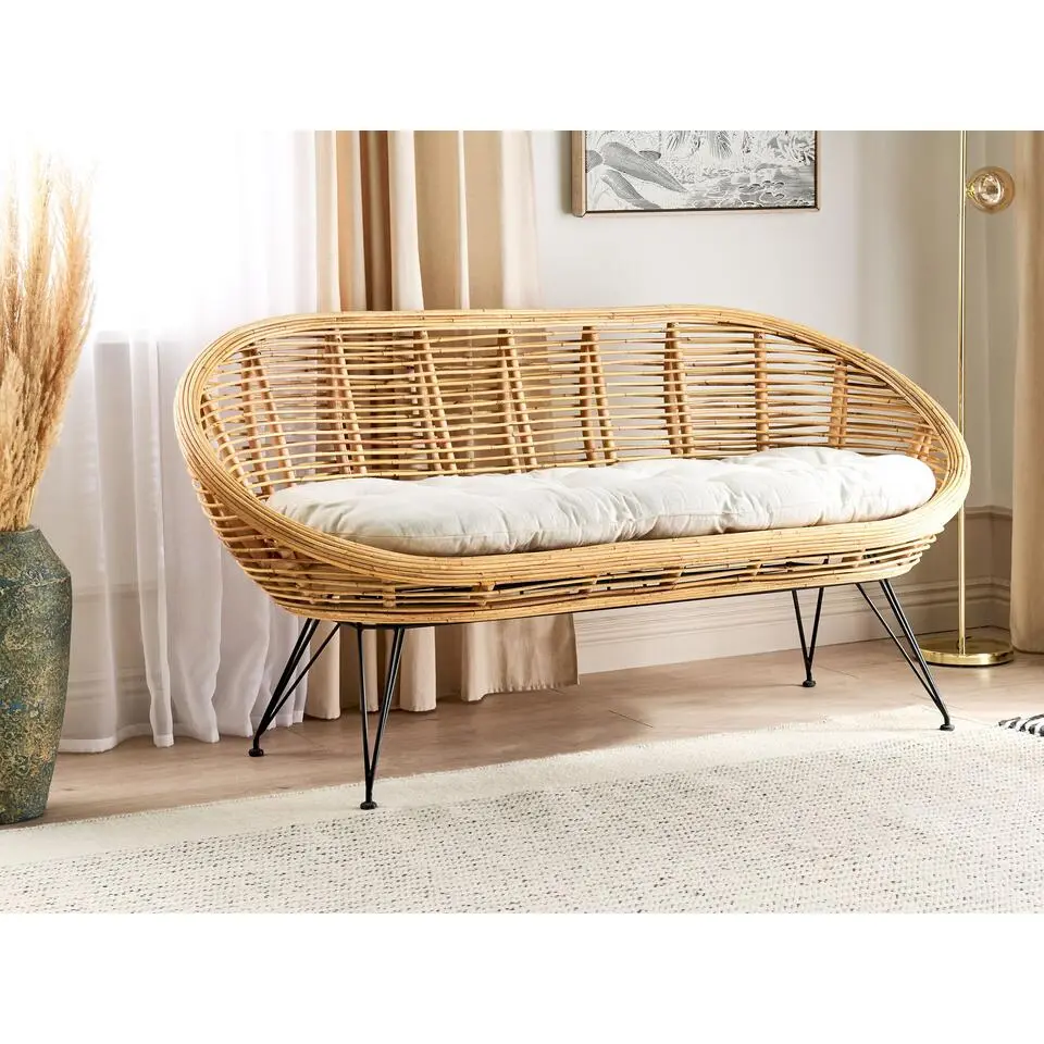 MARATEA - Tuinbank - Lichtbeige - Rotan